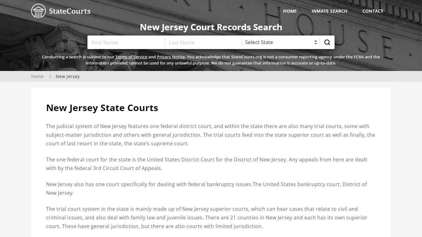 New Jersey Court Records - NJ State Courts